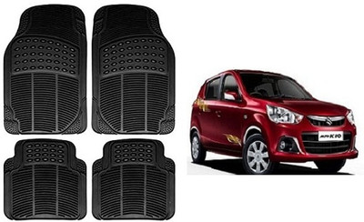 SLSHILPA Rubber Standard Mat For  Maruti Suzuki Alto K10(Black)