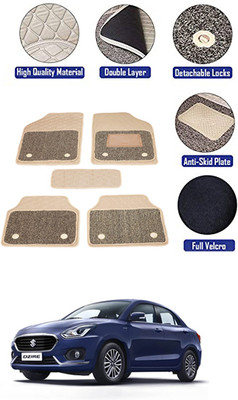 MATIES PVC 7D Mat For  Toyota New Dzire(Beige)
