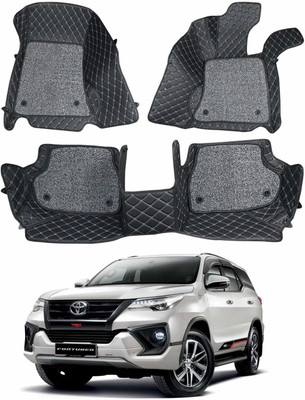 TOFIT ENTERPRISE Leatherite 7D Mat For  Toyota Fortuner(Black)