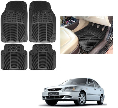 ROSHNEER ENTERPRISES Rubber Standard Mat For  Hyundai Accent(Black)