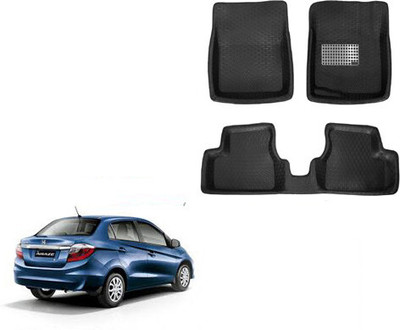 Autorepute Leather 5D Mat For  Honda Amaze(Black)
