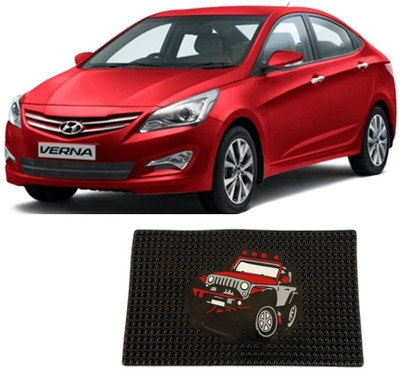ARNEJA Rubber Standard Mat For  Hyundai Fluidic Verna(Black)