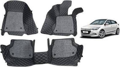 INSURE AUTOMOTIVE Leatherite 7D Mat For  Hyundai i20(Black)