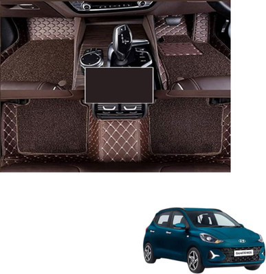 Autoclow Leatherite 7D Mat For  Hyundai i10(Brown, Brown)