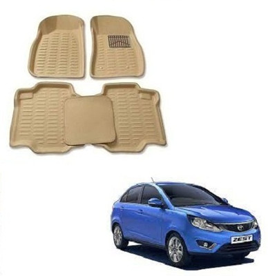 SLSHILPA Plastic 3D Mat For  Tata Zest(Beige)