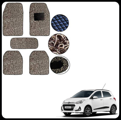 SEMAPHORE PVC, Rubber Standard Mat For  Hyundai i10(Beige, Brown)