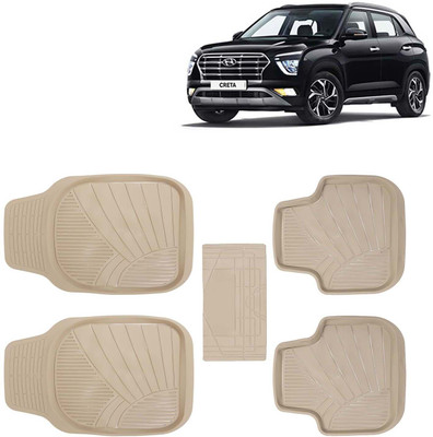 Kingsway PVC Tray Mat For  Hyundai Creta(Beige)