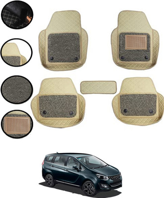 MATIES Leatherite 7D Mat For  Mahindra Marazzo(Beige)