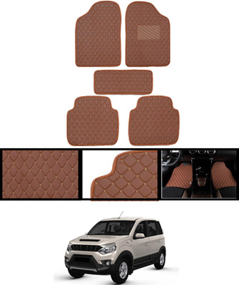 ABJD Leatherite Standard Mat For  Mahindra Nuvosport(Orange)