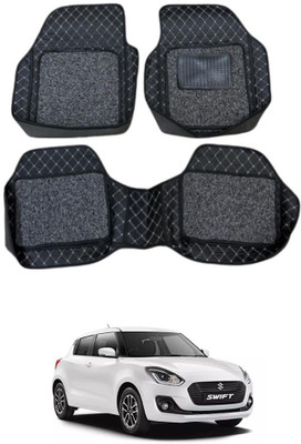 Arnejas Leatherite 7D Mat For  Maruti New Swift(Silver, Black)