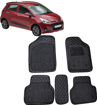 INSURE AUTOMOTIVE Leather 7D Mat For  Hyundai i10(Black, Beige)