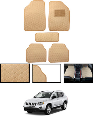 CCMM Leatherite Standard Mat For  Jeep Compass(Beige)