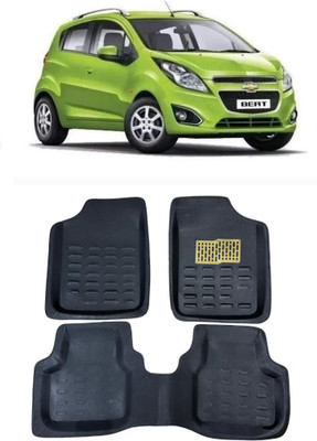arneja trading company Polyutherine 3D Mat For  Chevrolet Beat(Black)