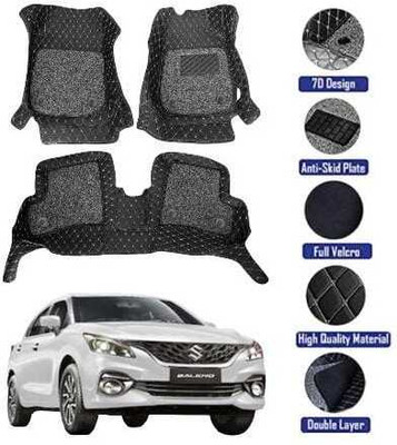 GENFRID Leatherite 7D Mat For  Maruti Suzuki Baleno(Black)