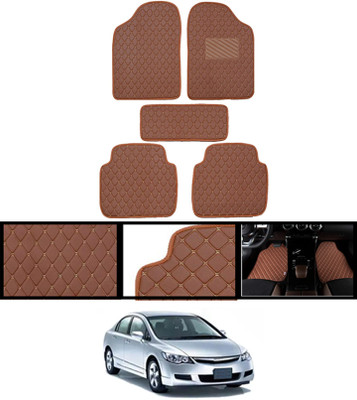 CCMM Leatherite Standard Mat For  Honda Civic(Brown)