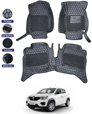 AYW Leatherite 7D Mat For  Renault Kwid(Black)
