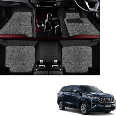 Autoclow Leatherite 7D Mat For  Toyota Innova Hycross (7 Seater)(Black, Silver)