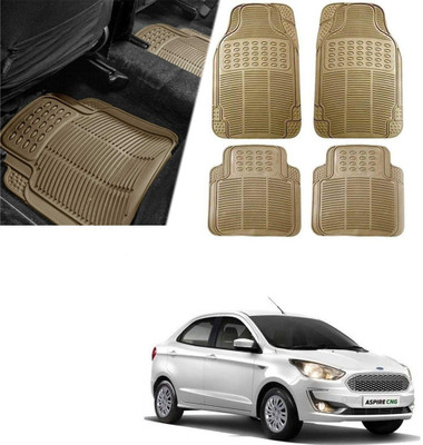 Znee Smart Rubber Standard Mat For  Universal For Car(Beige)