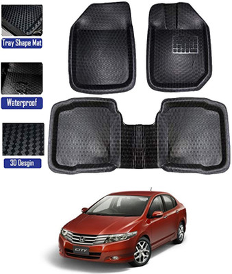 MATIES Plastic Tray Mat For  Honda Universal For Car(Black)
