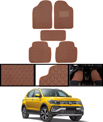 MSNP Leatherite Standard Mat For  Volkswagen Taigun(Brown)