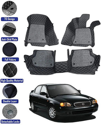 KUNTAIL Leatherite 7D Mat For  Maruti Suzuki Baleno(Black)