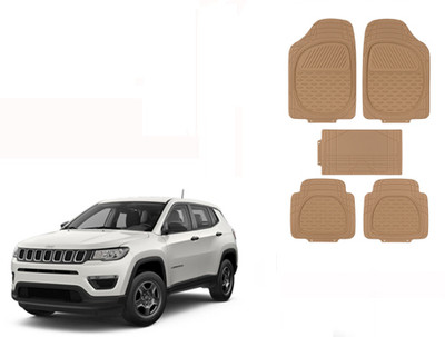 Autorepute Rubber Standard Mat For  Jeep Jeep(Beige)
