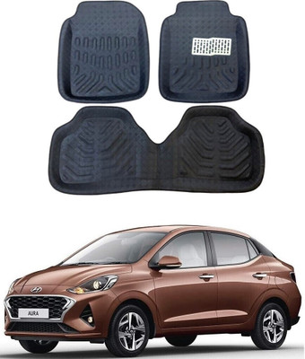 arneja trading company Polyutherine 3D Mat For  Hyundai Aura(Black)