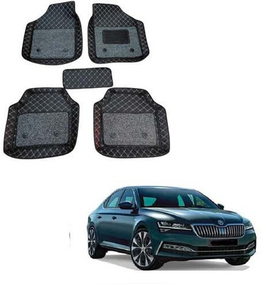 KUNTAIL ENTERPRISES Leatherite 7D Mat For  Universal For Car(Black)
