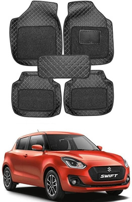 Arnejaa Leatherite 7D Mat For  Maruti Suzuki Swift(Black)
