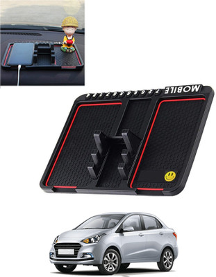 AYW Silicone Tray Mat For  Hyundai Xcent(Black)
