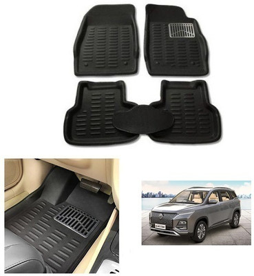 After cars PVC 3D Mat For  MG Hector Plus(Black)