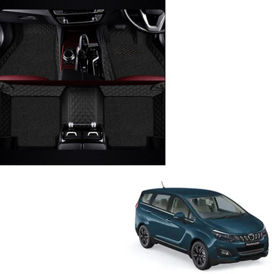Autoclow Leatherite 7D Mat For  Mahindra Marazzo(Black, Black)