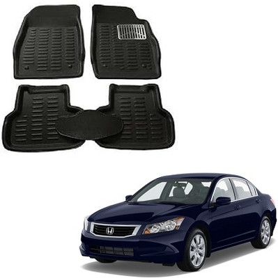 SLSHILPA Plastic 3D Mat For  Honda Accord(Black)
