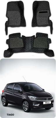 TOFIT ENTERPRISE Leatherite 7D Mat For  Tata Tiago, Tigor, Tigor EV(Black)