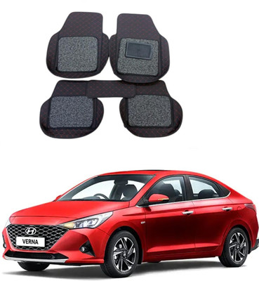 ARNEJA Leatherite 7D Mat For  Hyundai Verna(Black)