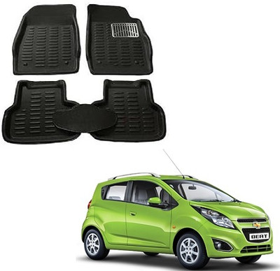 SLSHILPA Plastic 3D Mat For  Chevrolet Beat(Black)