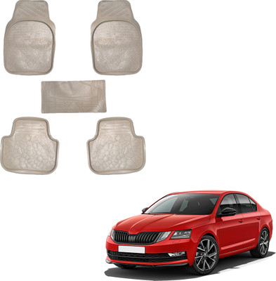 SS FOR YOUR SMART NEEDS Vinyl Standard Mat For  Skoda Octavia(Beige)