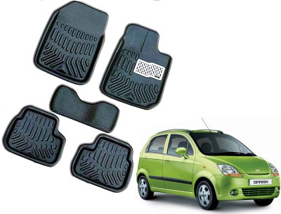 CuboDePlato PVC 3D Mat For  Chevrolet Spark(Black)