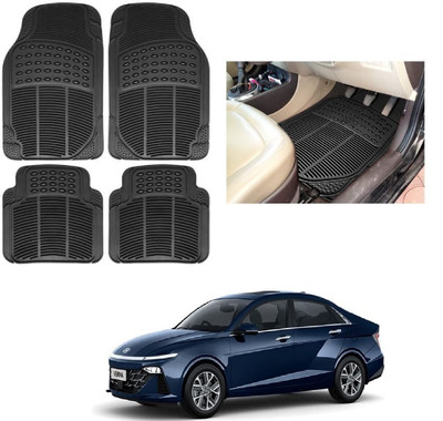 ROSHNEER ENTERPRISES Rubber Standard Mat For  Hyundai Verna(Black)