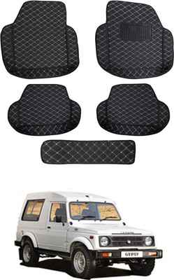 MATIES Leatherite 7D Mat For  Maruti Suzuki Gypsy(Black)