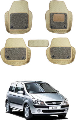 MATIES Leatherite 7D Mat For  Hyundai Getz(Beige)