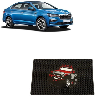 arneja trading company Rubber Standard Mat For  Skoda Slavia(Black)