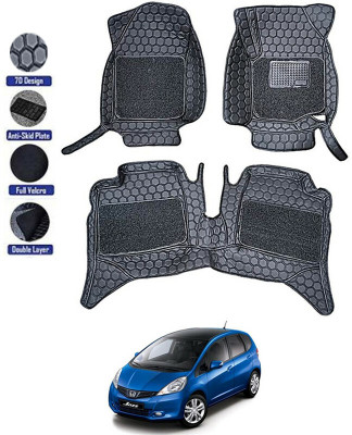MATIES Leatherite 7D Mat For  Honda Jazz(Black)