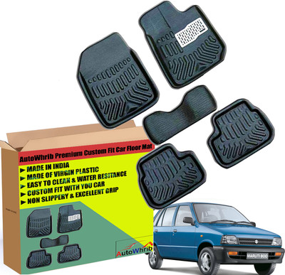 Autowhrib Plastic 3D Mat For  Maruti Suzuki 800(Black)