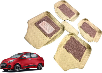 AUTO PEARL Leatherite 7D Mat For  Hyundai Xcent(Beige)