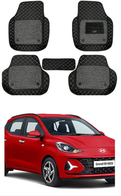 KUNTAIL ENTERPRISES Leatherite 7D Mat For  Hyundai Grand i10 Nios(Black)
