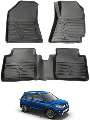 RKPSP PVC Tray Mat For  Maruti Suzuki New Brezza(Black)