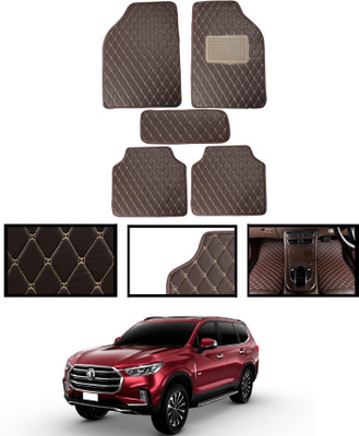ABJD Leatherite Standard Mat For  MG Gloster(Brown)