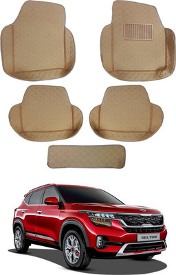 AYW Leatherite 7D Mat For  Kia Seltos(Beige)