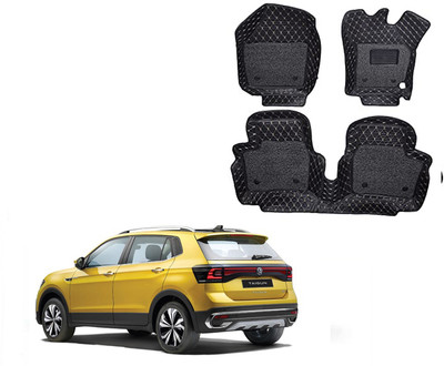 Autorepute Leather 7D Mat For  Volkswagen Taigun(Black)